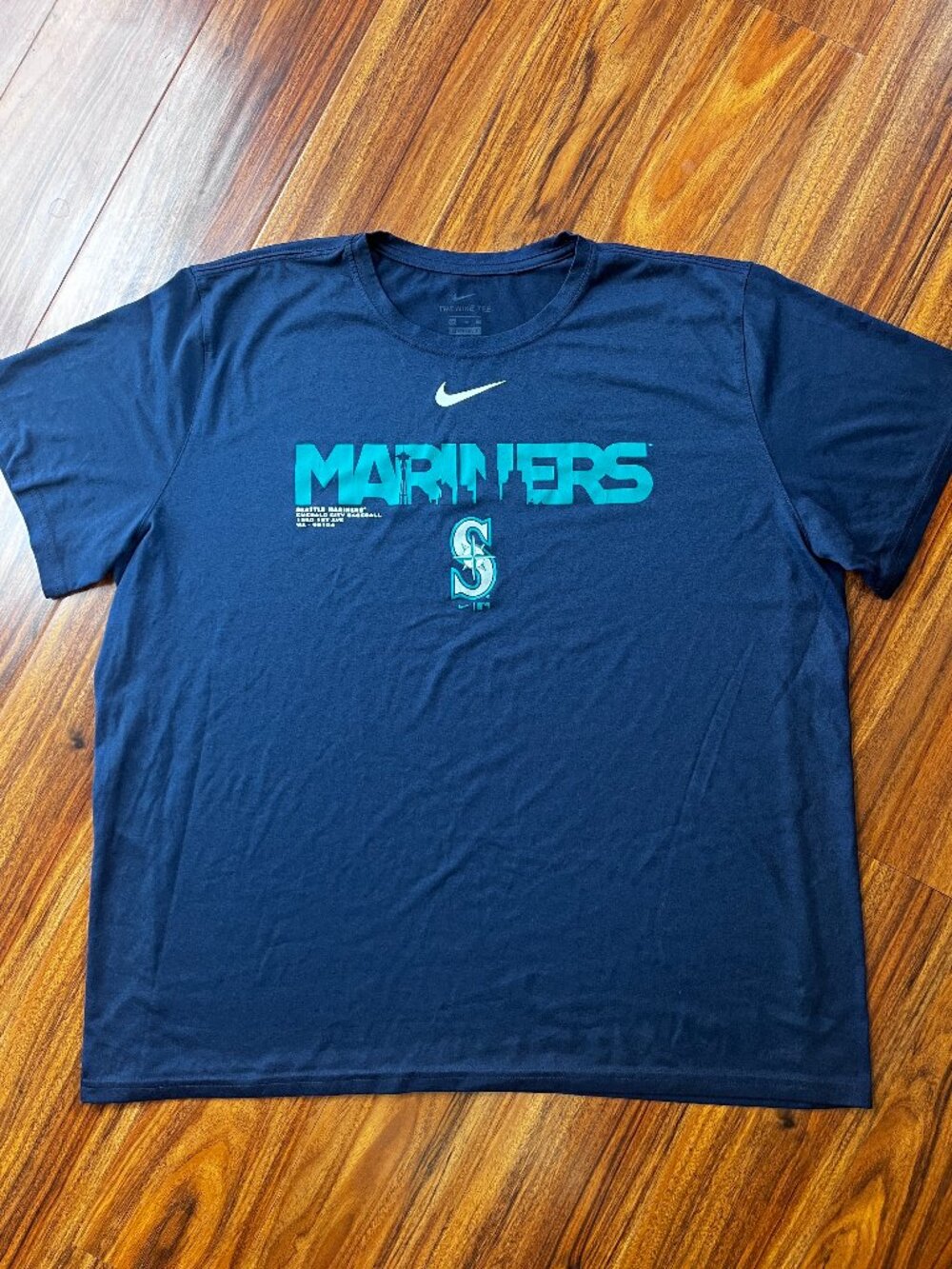 NWOT The Nike Tee Seattle Mariners Navy Blue Athletic T-Shirt XXL